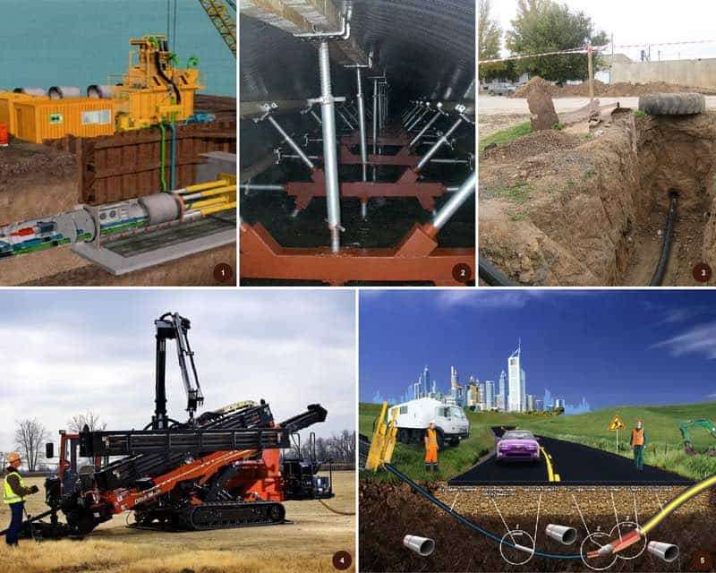 На фото изображена бестраншейная технология, методом ГНБ - 5