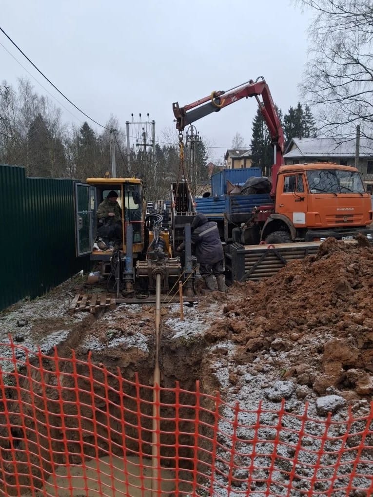 ГНБ прокол (бурение) в Истре.