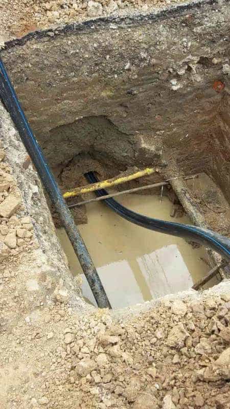 ГНБ и замена старого водопровода