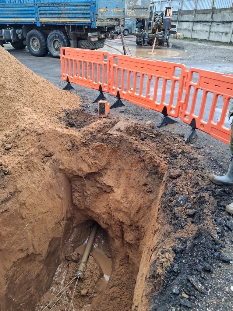 ГНБ проколы под дорогой в Томилино были выполнены согласно проектной документации в оговоренный срок.